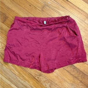 100% Mulberry Silk Pajama Sleep Shorts